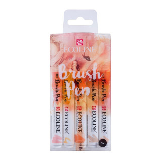 Сет од 5 брашпенс, TALENS, Ecoline Brush Pen set, BEIGE PINK