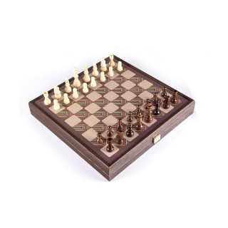 Сет игри 4 во 1, Vintage - Chess, Backgammon, Ludo & Snakes