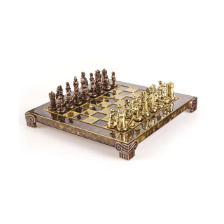 Сет за шах, Byzantine Empire Chess Set, екстра мал, кафеав 