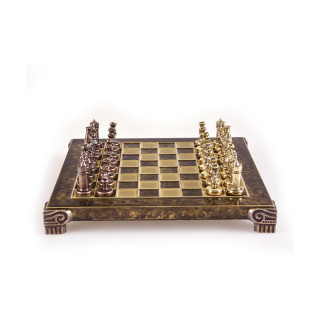 Сет за шах, Byzantine Empire Chess Set, екстра мал, кафеав 