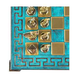 Сет за шах, Spartan Warrior Chess Set, мал, тиркизен