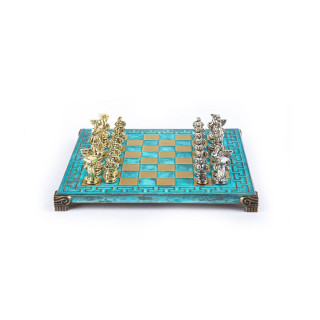 Сет за шах, Spartan Warrior Chess Set, мал, тиркизен