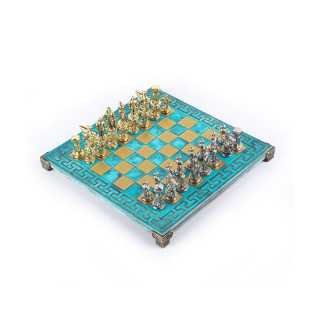 Сет за шах, Spartan Warrior Chess Set, мал, тиркизен