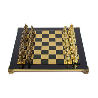 Сет за шах, Medieval Knights Chess Set, голем, зелен 