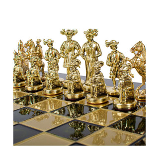 Сет за шах, Medieval Knights Chess Set, голем, зелен 