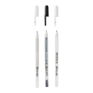 Сет ролери, Sakura, Gelly Roll Mixed Сет - Clear/Black/White, 1/3