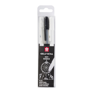 Сет ролери, Sakura, Gelly Roll Mixed Сет - Clear/Black/White, 1/3