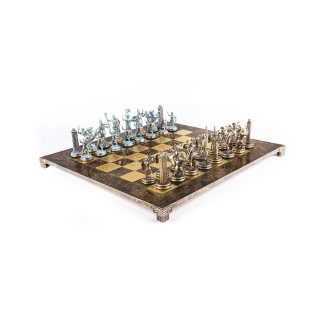 Сет за шах, Greek Mythology Chess Set, екстра голем, кафеав 