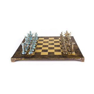 Сет за шах, Greek Mythology Chess Set, екстра голем, кафеав 