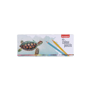 Сет дрвени боици во метална кутија, Bruynzeel, Turtle, 45 бои