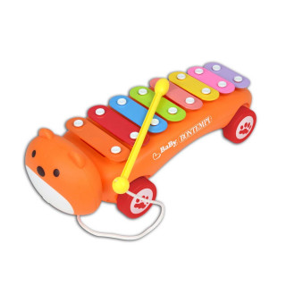 Бебешки ксилофон со тркалца, Baby Carrying Xylophone, 8 ноти 