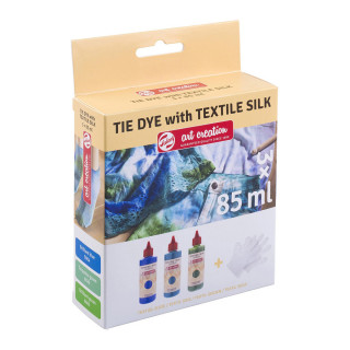 Сет текстилни бои, Talens Art Creation, Tie-dye set - Blue, 3 x 85 мл