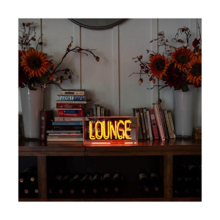 Неонски знак во кутија, 'Lounge'