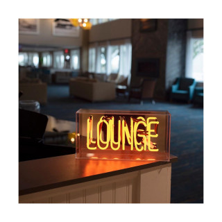 Неонски знак во кутија, 'Lounge'