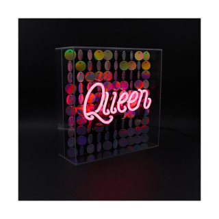 Неонски знак во кутија, 'Queen'