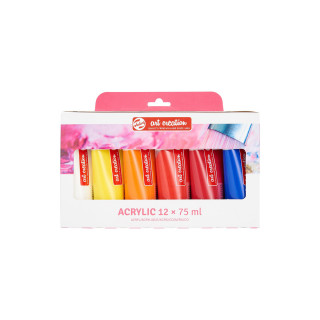 Сет акрилни бои, Talens Art Creation, Acrylic Colour Set, 12 x 75мл