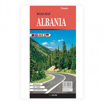 Патна карта на Албанија 