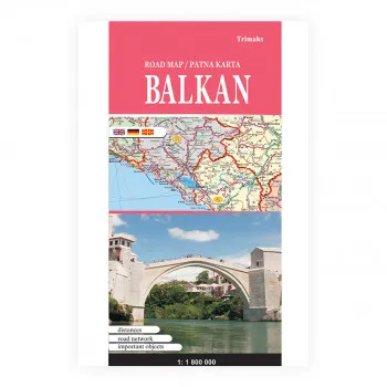Патна карта на Балкански Полуостров 