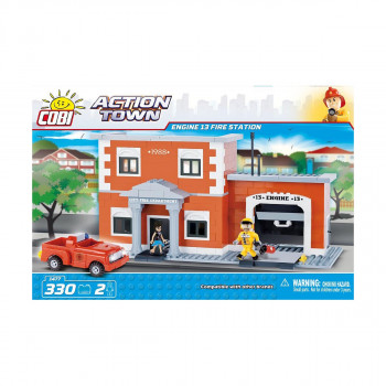 Коцки за градба, Action Town, Engine 13 Fire Station, 330 парчиња 