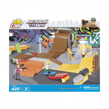 Коцки за градба, Action Town, Crazy Skatepark, 420 парчиња 