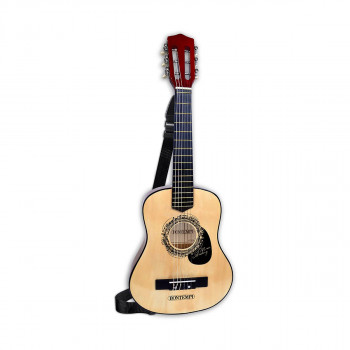 Дрвена гитара со ремен, Wooden Guitar, 75cm 