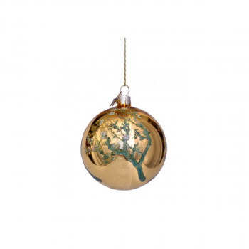 Лампион, Gold with almond blossom, Ø8cm 