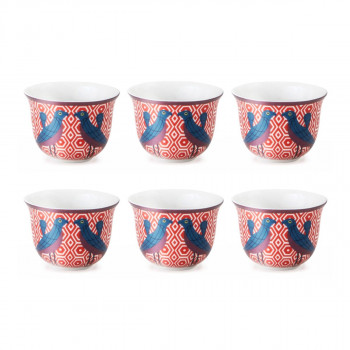 Сет од 6 шолји за кафе, Birds of Paradise, 60ml 
