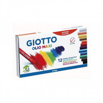 Мрсни боички, Giotto, Olio Maxi, 12 бои, Ø11 мм 