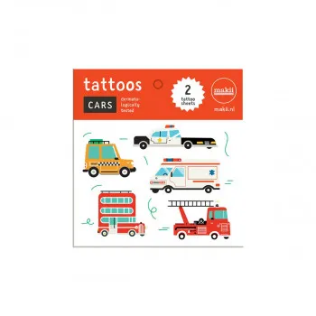 Детски привремени тетоважи, Makii, Автомобили 