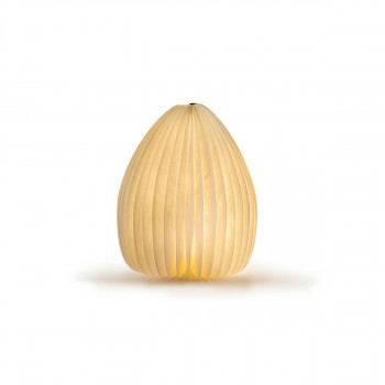 Паметна ламба - Вазна, Smart Vase Light, дрво - орев 