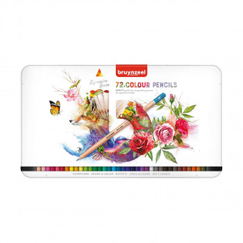 Сет дрвени боици, Bruynzeel - Expression Series, 72 бои 