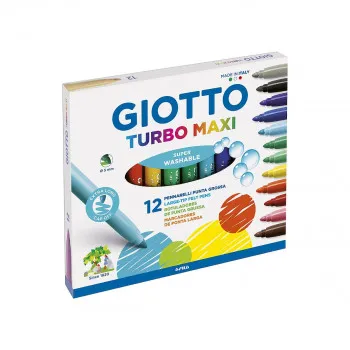 Фломастери, Giotto, Turbo Maxi, 12 бои 