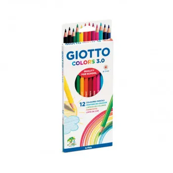 Дрвени боици, Giotto, Colors 3.0, 12 бои 