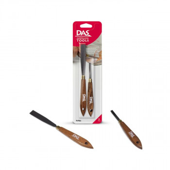 Сет шпакли, DAS, Modelling Tools - Steel Spatulas, 1/2 