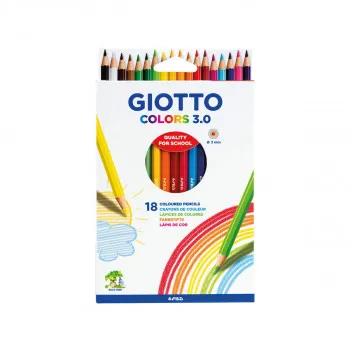 Дрвени боици, Giotto, Colors 3.0, 18 бои 