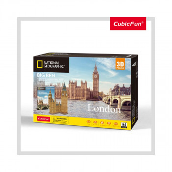 3D сложувалка, National Geographic - Big Ben, 94 парчиња 