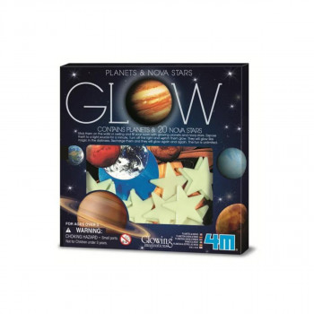 Сет флуоресцентни ѕвезди и планети, Glow - Planets & Nova Stars 
