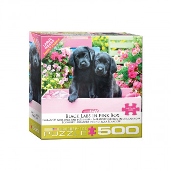 Сложувалка, Black Labs in Pink Box, 500 парчиња 