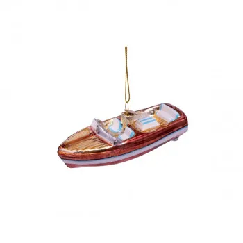Лампион, Brown/White Boat, 3.5 cm 