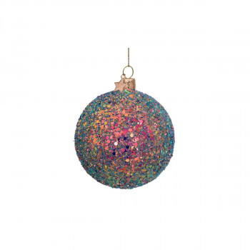 Лампион, Multicolor Hologram Glitter Bauble, 8 cm 