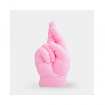 Свеќа, Baby Hand Candle, Crossed Fingers, розева 