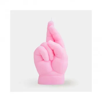 Свеќа, Baby Hand Candle, Crossed Fingers, розева 