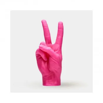 Свеќа, Hand Gesture Candles, Peace, розева 