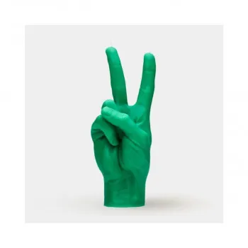 Свеќа, Hand Gesture Candles, Peace, зелена 