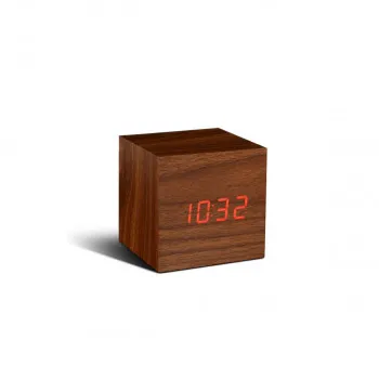 Часовник, Wooden Cube Click Clock , дрво-орев 