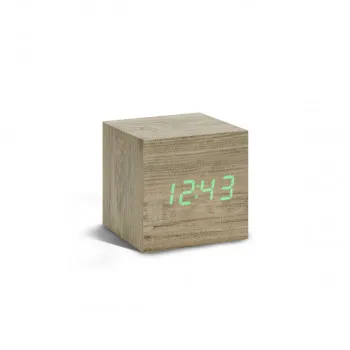 Часовник, Wooden Cube Click Clock , дрво-јасен 