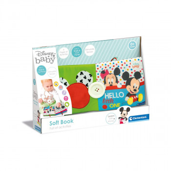 Мека книга со активности за деца, Clementoni Baby, Disney - Hello Little One 