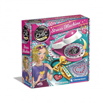 Детски сет за украсување на облека, Crazy Chic Fashion - Strass Machine 