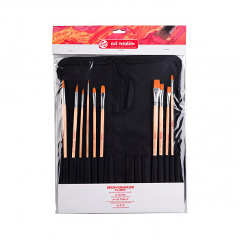 Сет од 10 четки (синтетички влакна) + несесер, Talens Art Creation 
