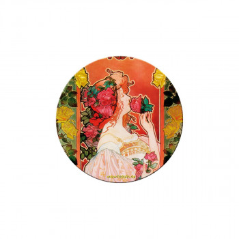 Џебно огледалце, Art Nouveau - Rose 